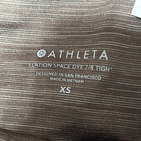 ATHLETA ELATION SPACE DYE 7/8 TIGHT COFFEE HOUSE BROWN - Picture 6 of 7